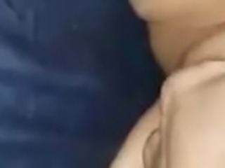 Short video of post dildo fun masturbation bed soaked