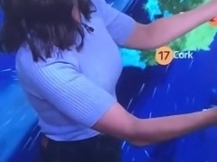 Sexy TV Weather Girl Lets wank Together