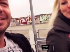 german skinny teen bitch at public flirt pick up in garage