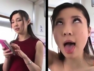 Sexy slim Japanese babe reveals her kinky side in public
