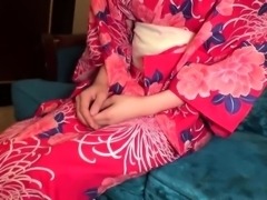 Striking Asian teen gets her shaved pussy creampied in POV