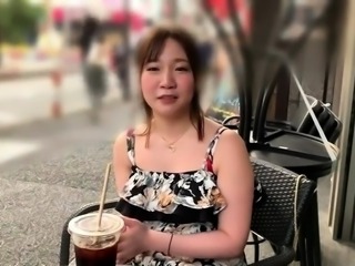Pretty Japanese girl with lovely boobs orgasms on a cock