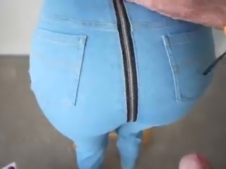 Easy Access With Zipper Jeans Please Creampie My Pussy