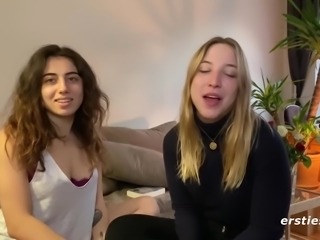 Lesbian facesitting from two german horny sluts