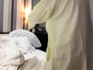Hotel robe Jp girl suck off cum in mouth and spit