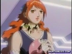 Tight anime girl with firm tits takes a huge ghetto cock in her cunt