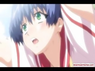 Cute hentai schoolgirl gets fucked brutally