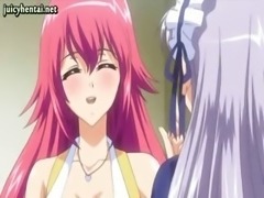 Lovely anime teenie with round tits