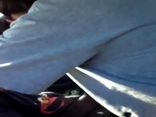 Perfect fat ass in the car