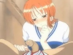 One piece Nami blowjob (english subbed)