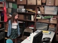 Curvy little teen slut gets her pussy rammed for shoplifting