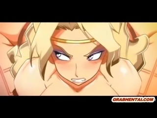 Big boobs and pant 3D hentai wetpussy poked by monster
