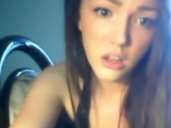 This adorable babe genuinely seems to like masturbating on webcam