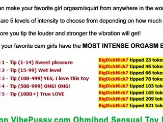 What a Mess That the VIBEPUSSY Sensual Toy Made on Her Wet Pussy SEE M