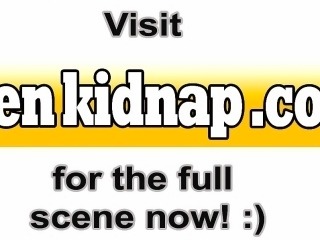 Blonde hippy teen kidnapped and fucked
