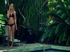 Blonde teen takes a dip then takes a dick