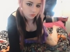 Slender Emo Slut Shows Off Her Body And Masturbates