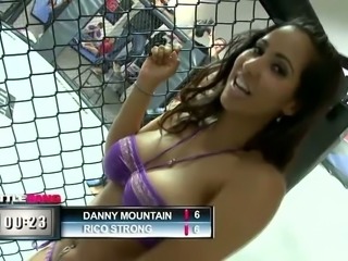 Big breasted sexpot Stacy Adams ends up having sex with an MMA fighter