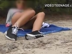 blonde teen nude at beach